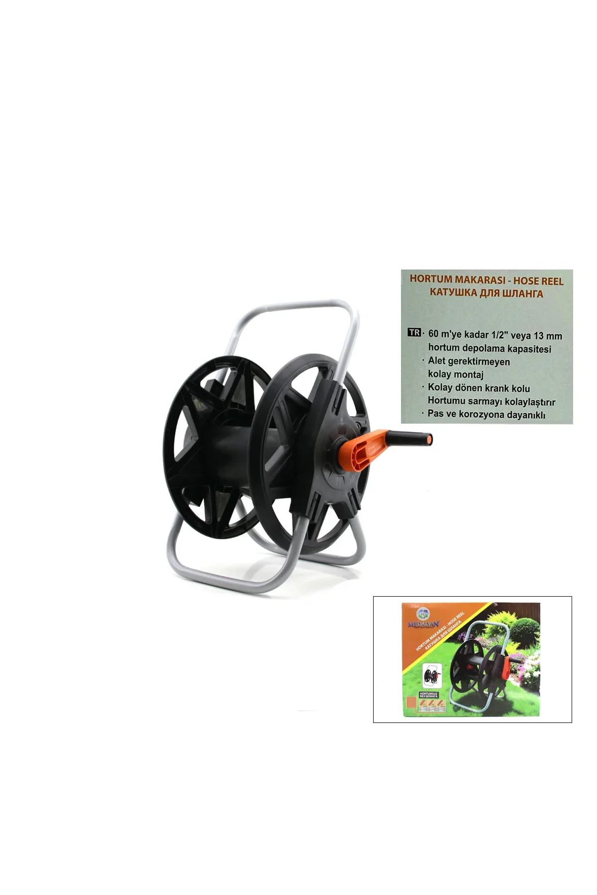 Portatif Hortum Makara MD-620 (Tekerleksiz) -