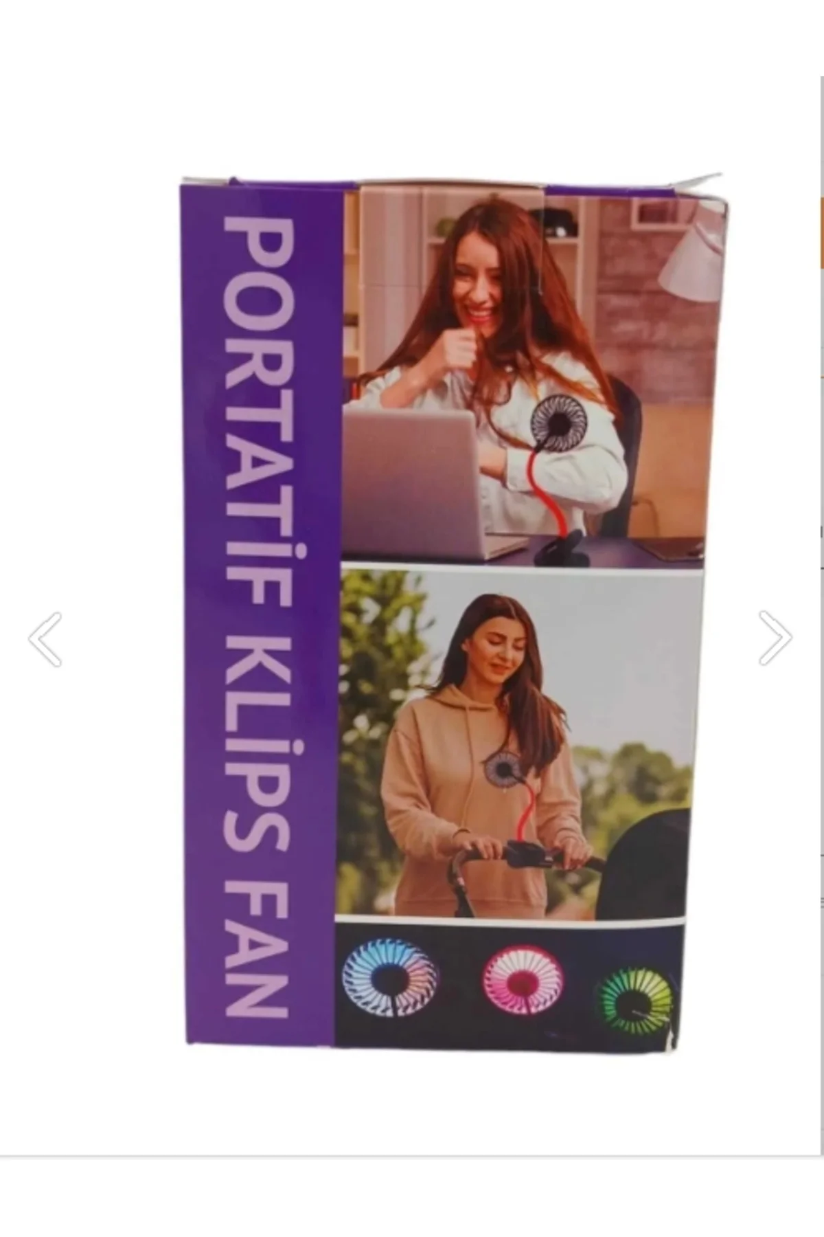 Portatif Işıklı Mini Klipsli Fan - Lisinya