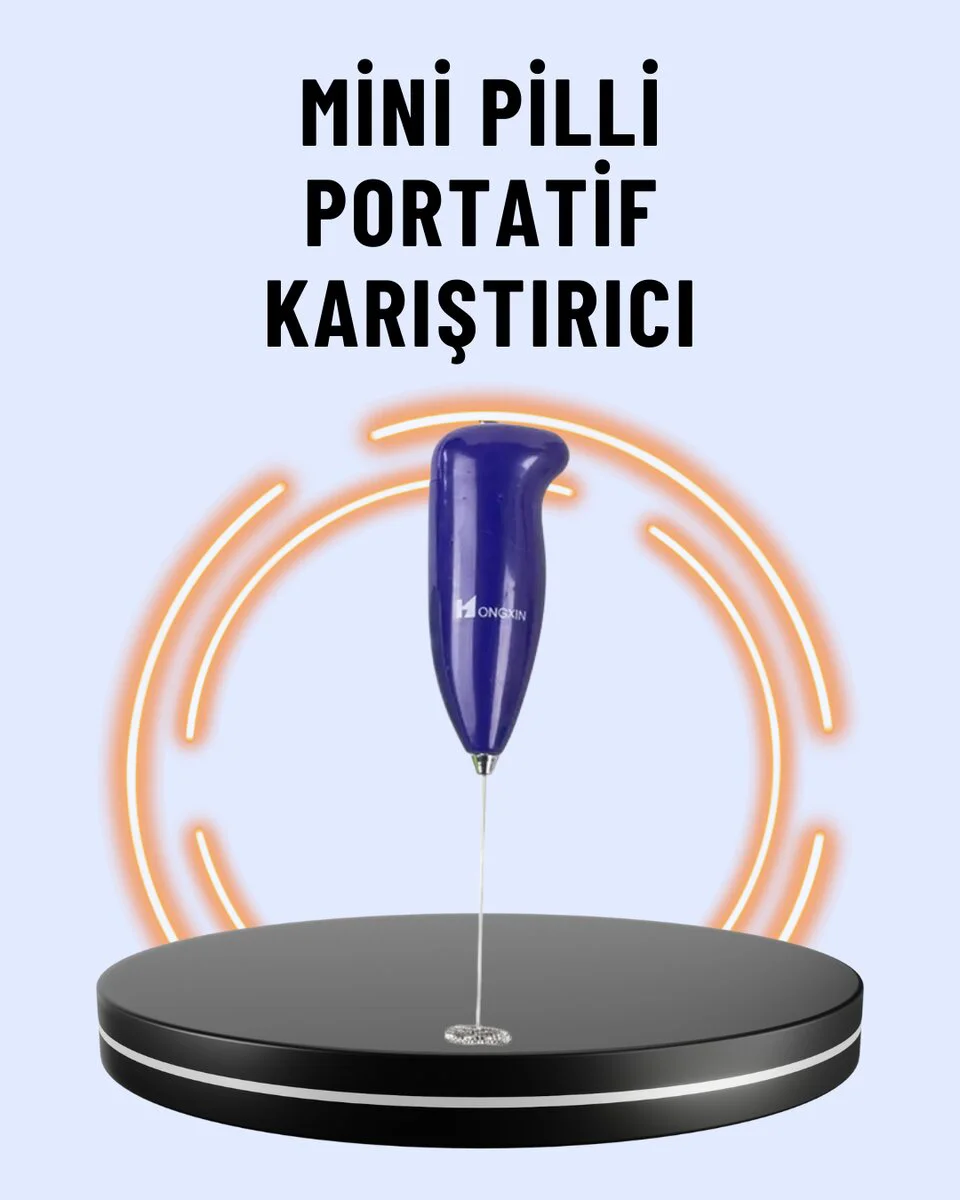 Portatif Kahve Köpürtücü – Latte Cappuccino Milkshake ve Puding Y