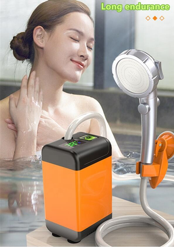 Portatif Kamp Duşu 3 farklı basınç ayarlı ısı ve şarj göstergeli 7800 mah şarj edilebilir Portatif Kamp Duşu 3 farklı basınç ayarlı ısı ve şarj göstergeli 7800 mah şarj edilebilir