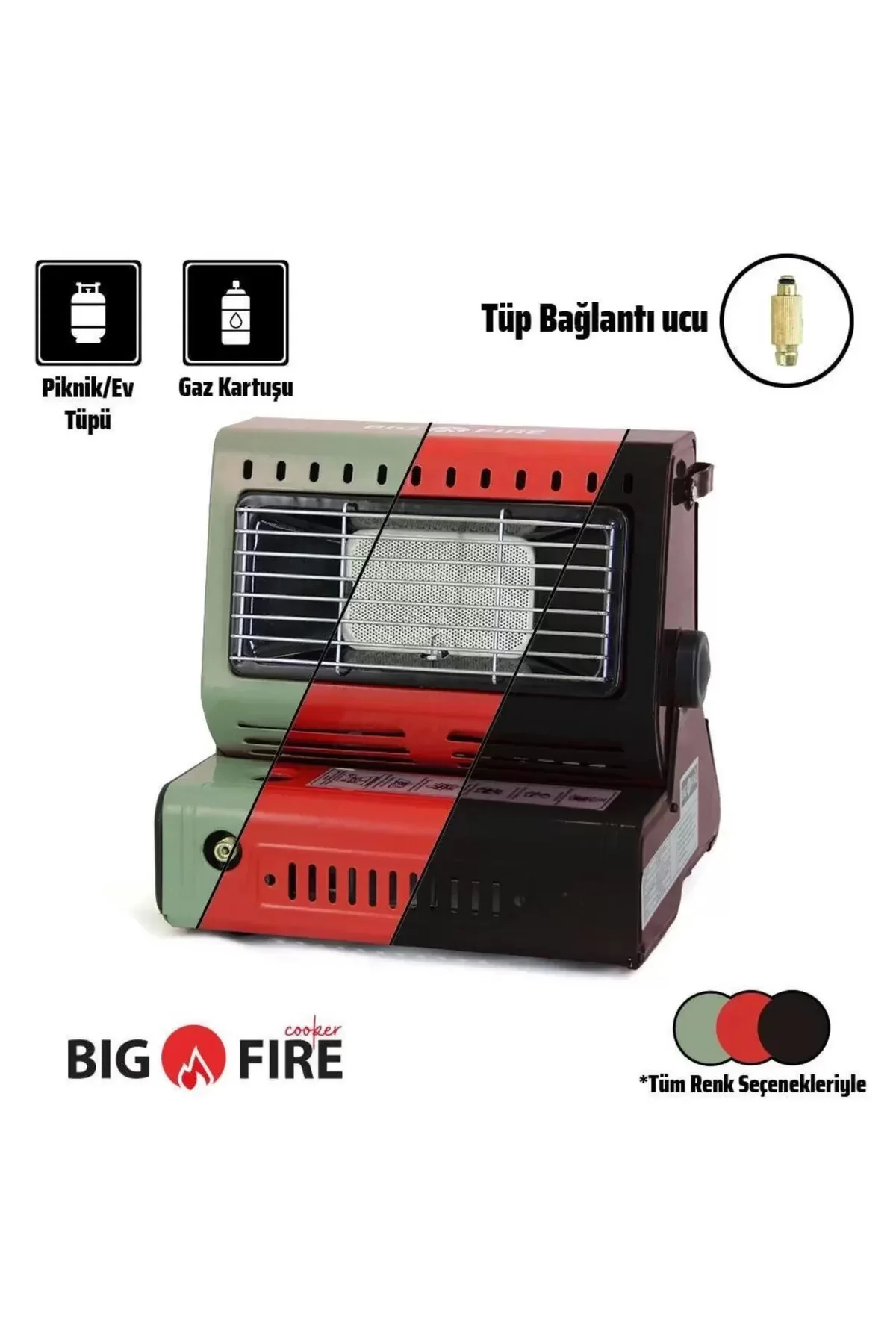 Portatif Kamp Sobası - Madfox Big Fire Maxi - Kırmızı - 547262