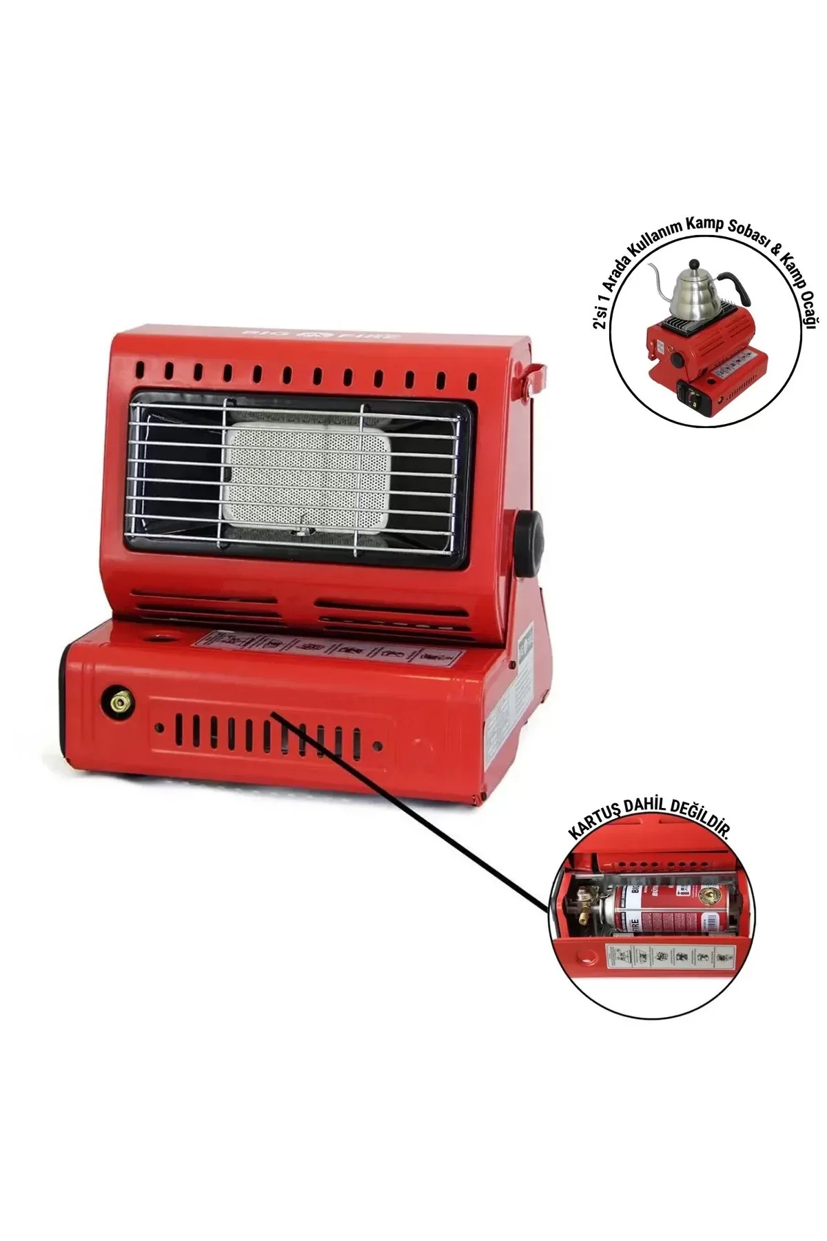Portatif Kamp Sobası - Madfox Big Fire Maxi - Kırmızı - 547262