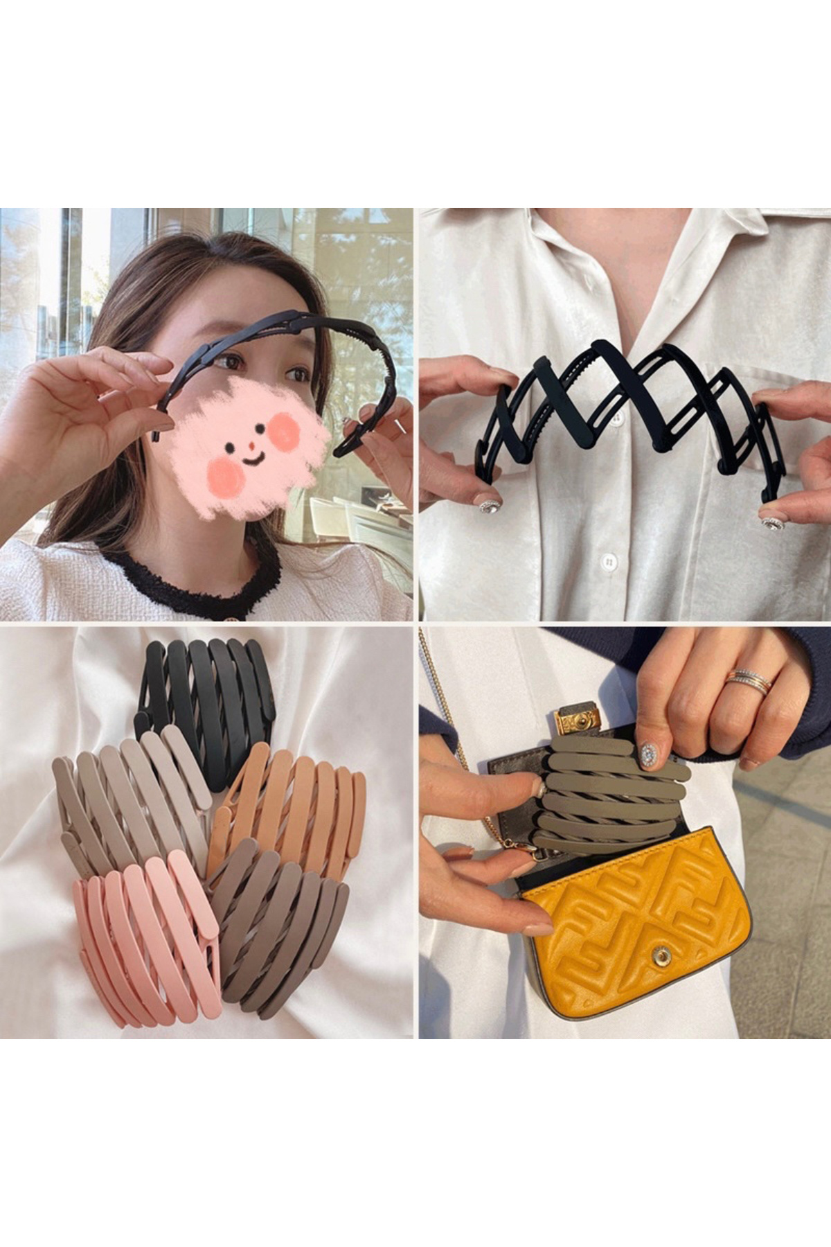 Ttt Portatif Katlanabilir Saç Taci Saç Tokasi