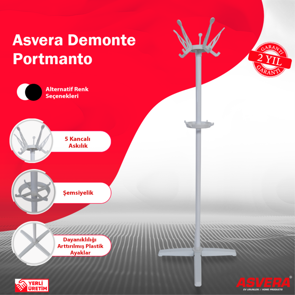 PORTATİF PORTMANTO PLASTİK