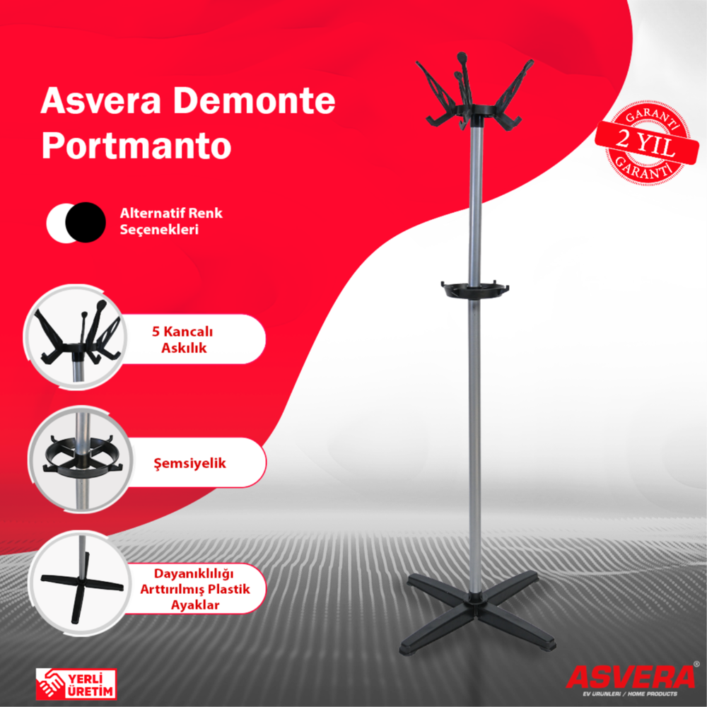 PORTATİF PORTMANTO PLASTİK