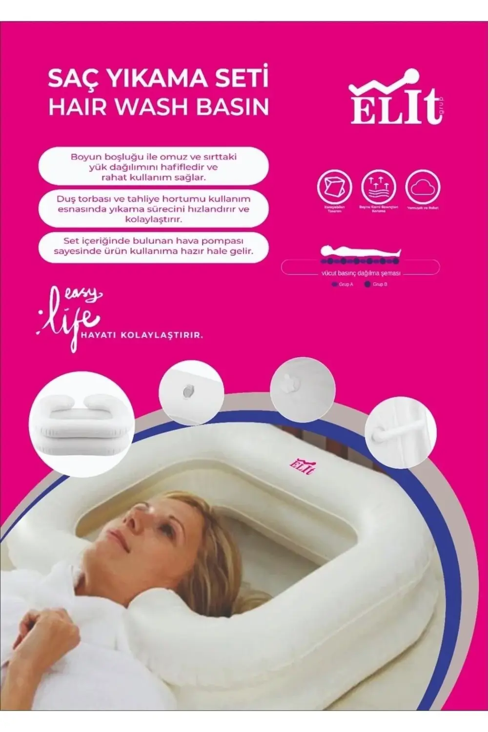 Portatif Saç Yıkama Havuzu Ve Seti