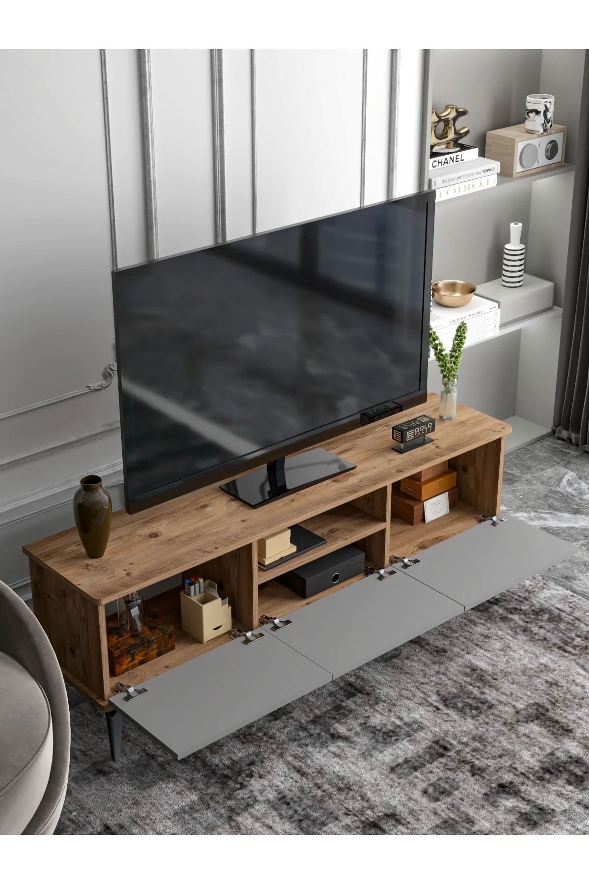 Portmanto Vestiyer 5 Raflı Ayakkabılık Ve Çit Duvar Askılık Set Ç