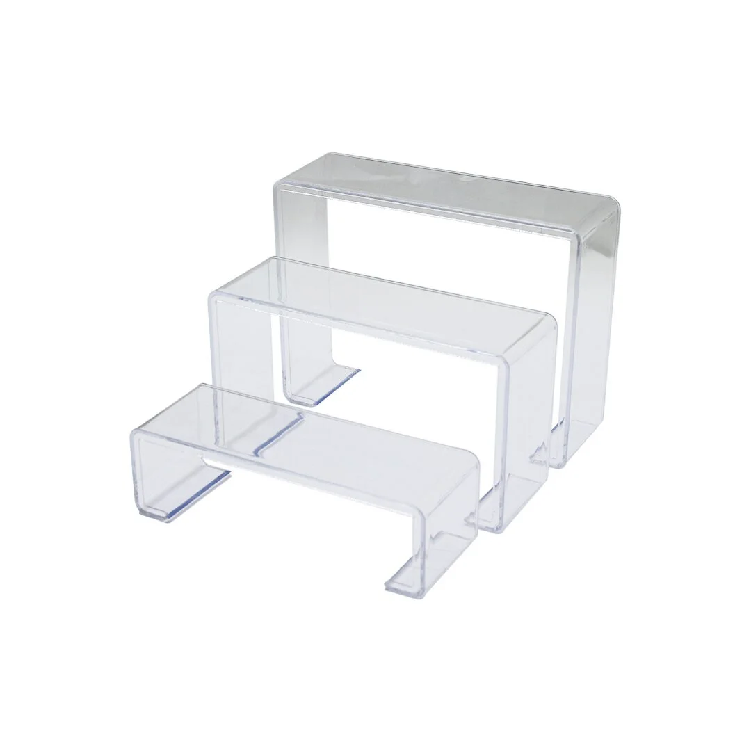 Poşetli 3 Boy Merdiven Teşhir Ayak Yükseklik: 6-11.5-16.5cm Derinlik: 6.5cm En: 19.5-20.5-21.5cm 5224 Diğer