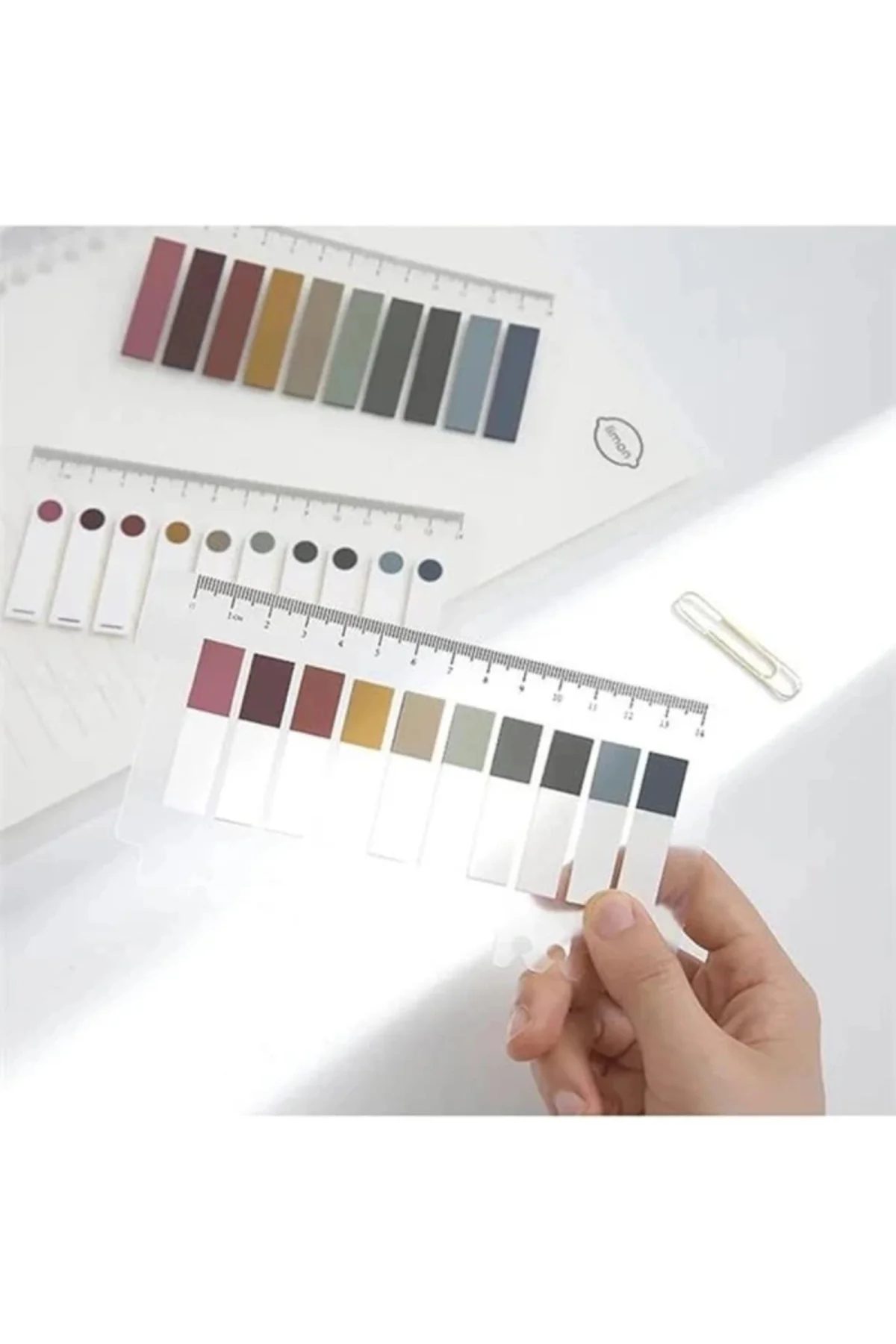 Post İt 10 Renkli 200 Yaprak Yapışkan Not Kağıtları Sticky Notes Etiket Not Defteri Kitap
