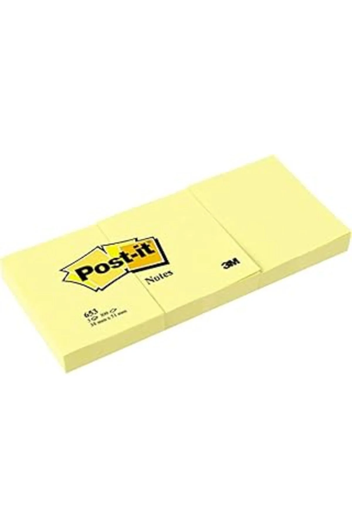 Post-It 653 Not, Sarı, 100 Yaprak, 38X51Mm - 1 Blok