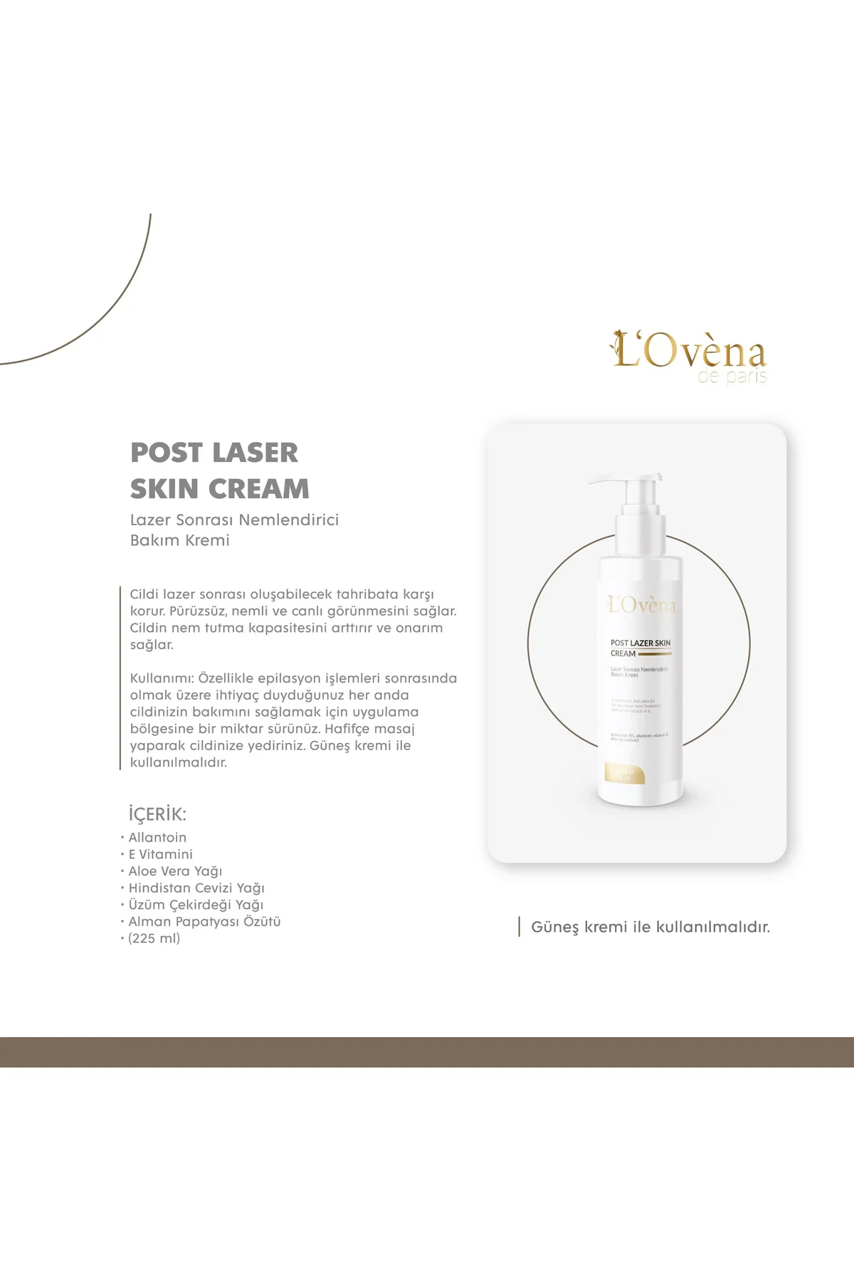 - Post Laser Skın Cream - 225 ml