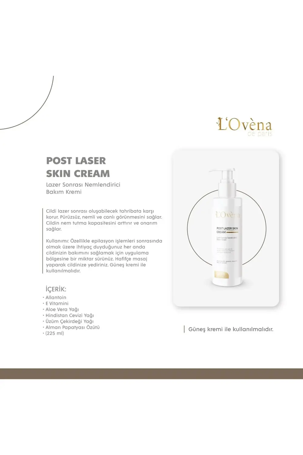 - Post Laser Skın Cream - 225 ml