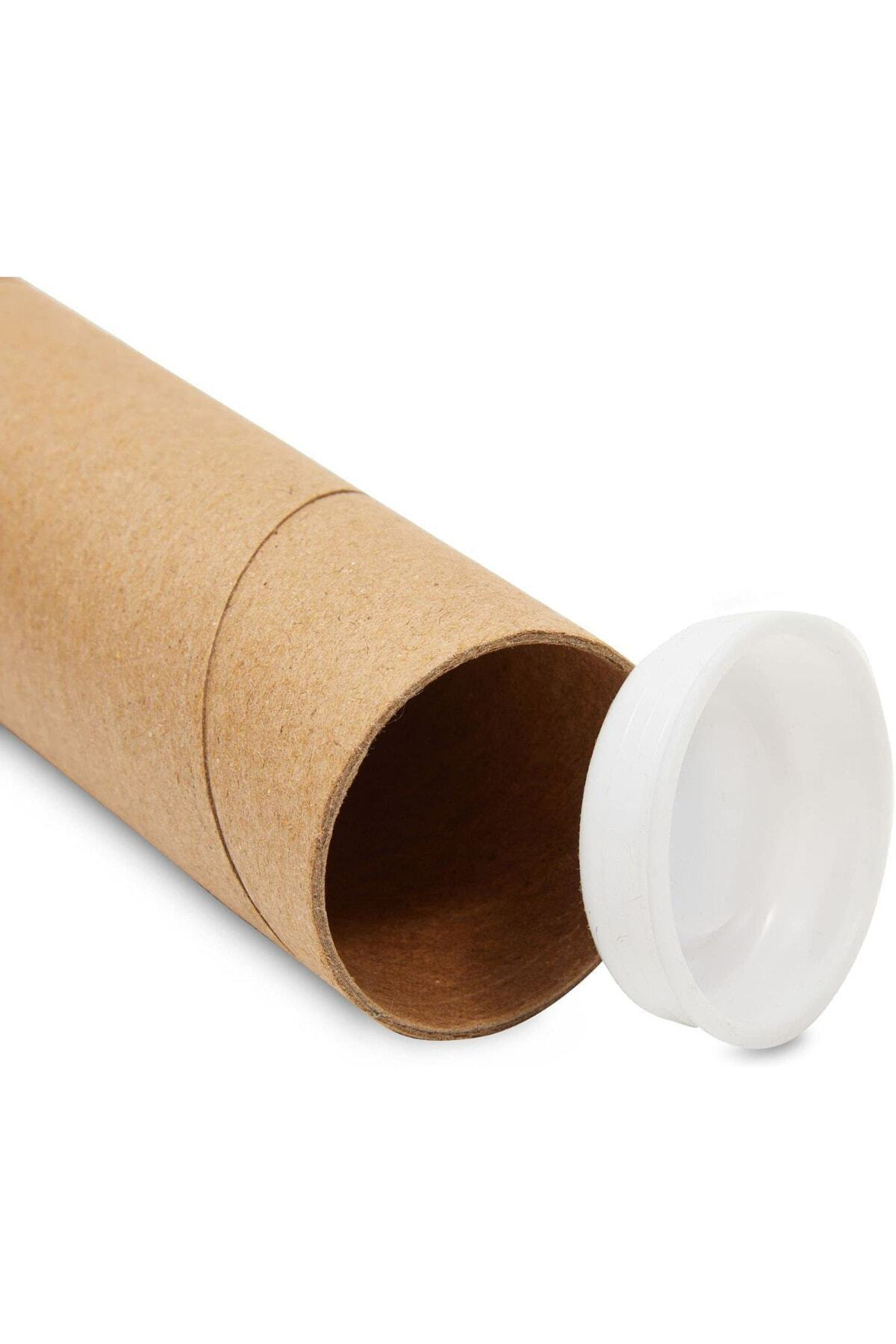 Beylini Postüp Kapakli Silindir Kutu Karton Rulo Gönderi Poster Afiş Hari