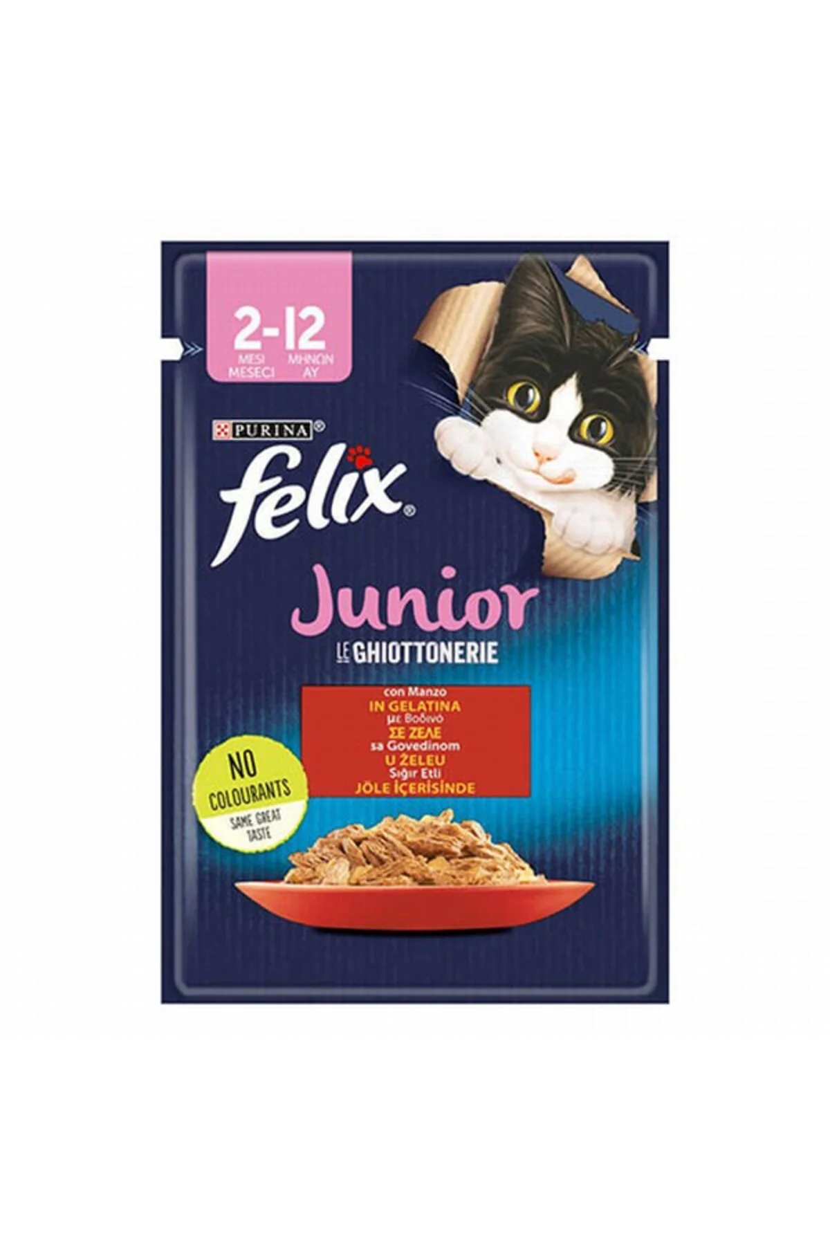 Pouch Junior Sığır Etli Yavru Kedi Konservesi 85 Gr