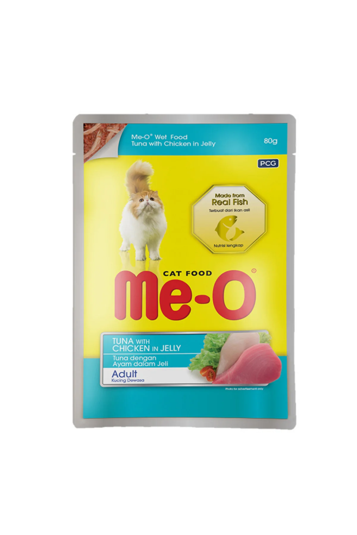 Pouch Ton Balıklı ve Tavuklu Yetişkin Kedi Konservesi 80 gr