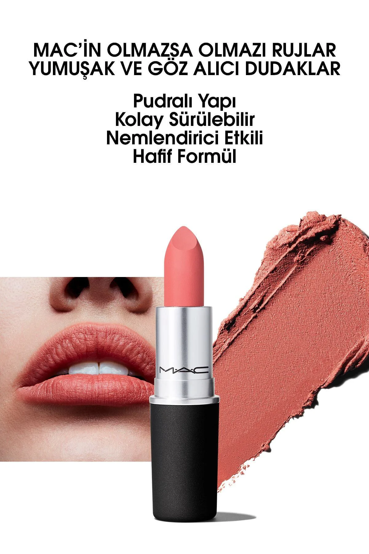 Powder Kiss Lipstick - Mat Bitişli Nemlendirme Etkili Ruj - Style