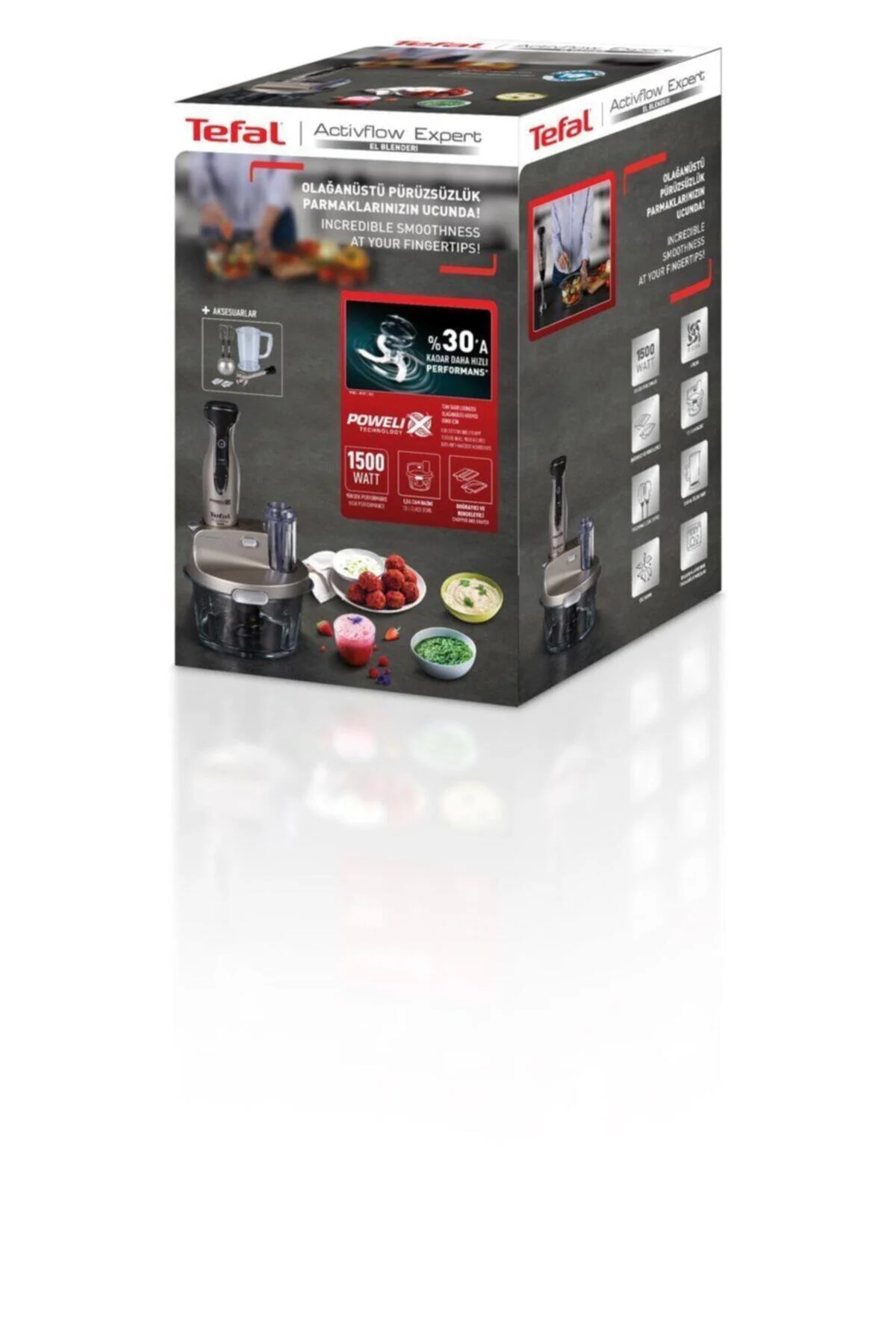 Powelix Activflow Expert 1500 Watt  Cam Hazneli Blender Seti [Gün