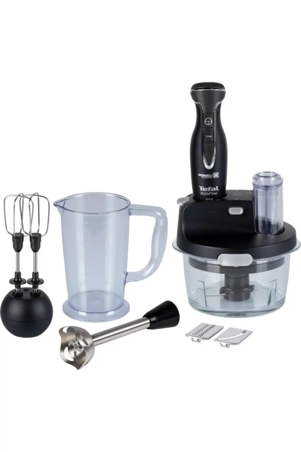 Tefal Powelix Activflow Expert 1500 Watt Cam Hazneli Blender Seti - Siy