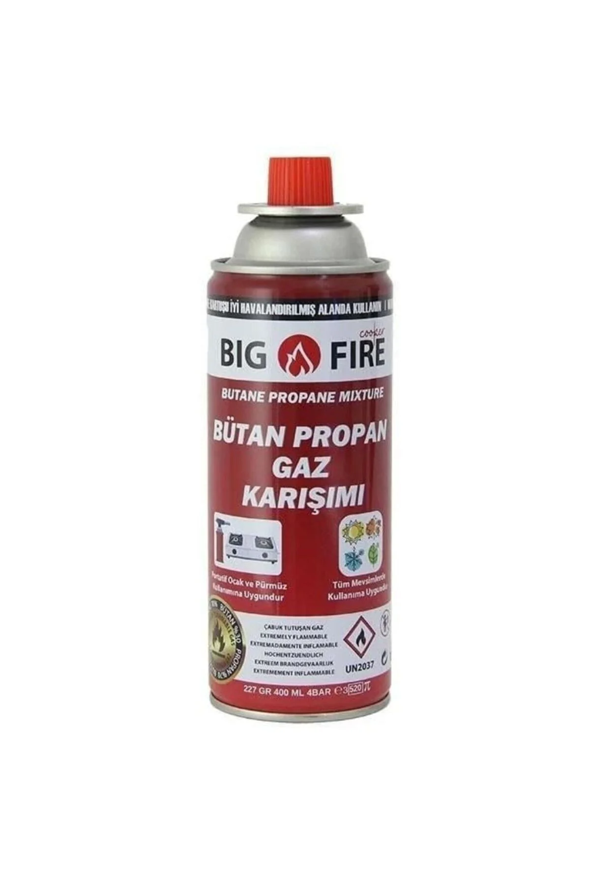 Power 227gr Valfli Gaz Kartuşu Dörtlü Set
