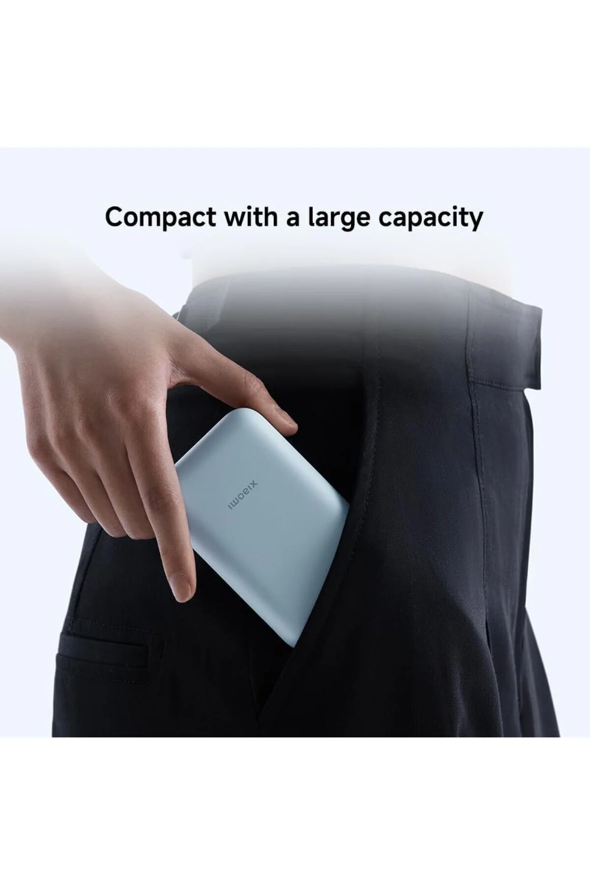 Power Bank 10000mAh (Entegre Kablo) 22.5W Mavi