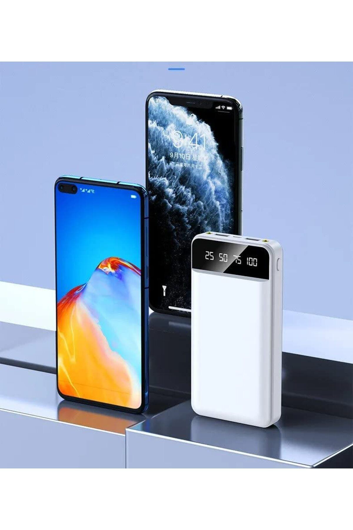 Ok Aksesuar Power Bank 30000 Mah Harici Pil, Taşınabilir Şarj Cihazı Go506078