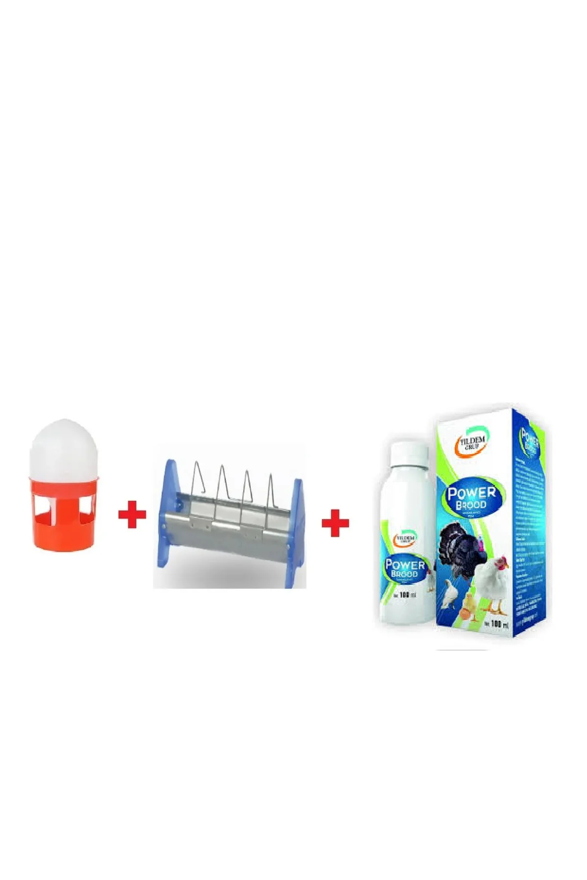 Power Brood 100 Ml +Güvercin Suluğu 1 Litre + 15 Cm Güvercin Yemlik