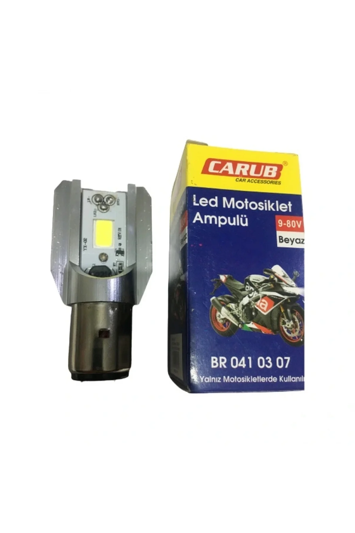 Power Led 12v 35/35w Kesik Tip Ampul Carub S2 Beyaz Işık