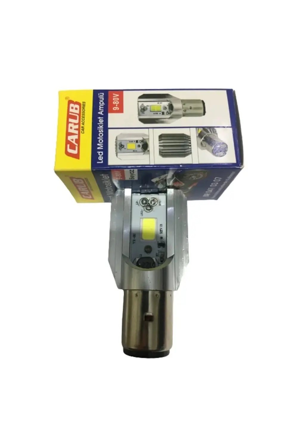 Power Led 12v 35/35w Kesik Tip Ampul Carub S2 Beyaz Işık