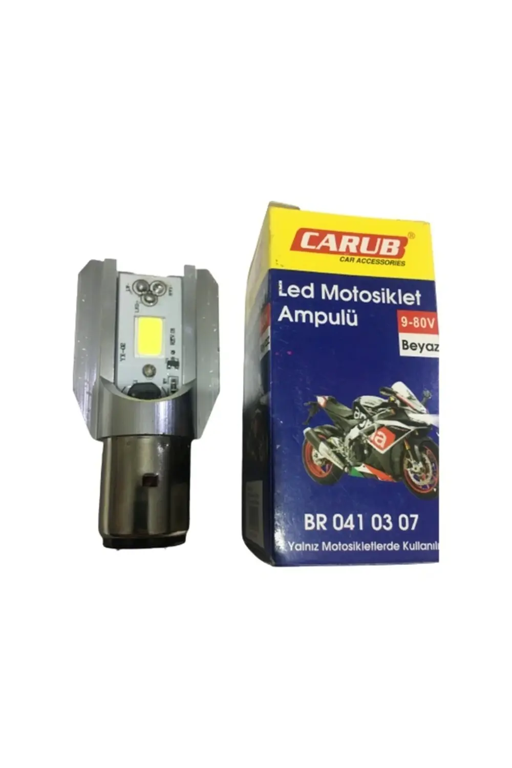 Power Led 12v 35/35w Kesik Tip Ampul Carub S2 Beyaz Işık