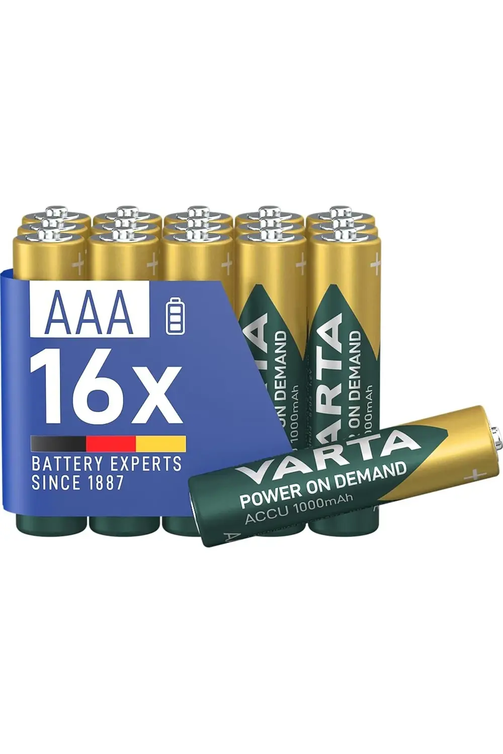 POWER ON Rech.AAA 1000mAh 2x8 Foil 1184728
