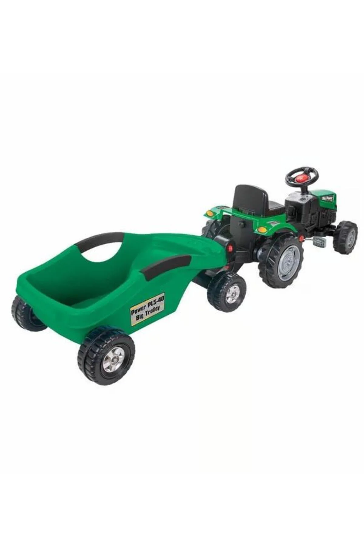 POWER PEDALLI BİG TROLLEY TRAKTÖR YEŞİL-PLS