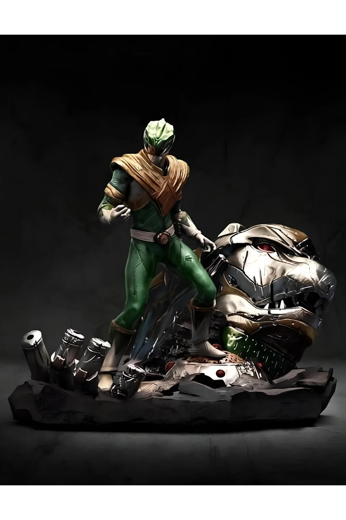Power Rangers Green Verde Figür Büyük Boy 25CM