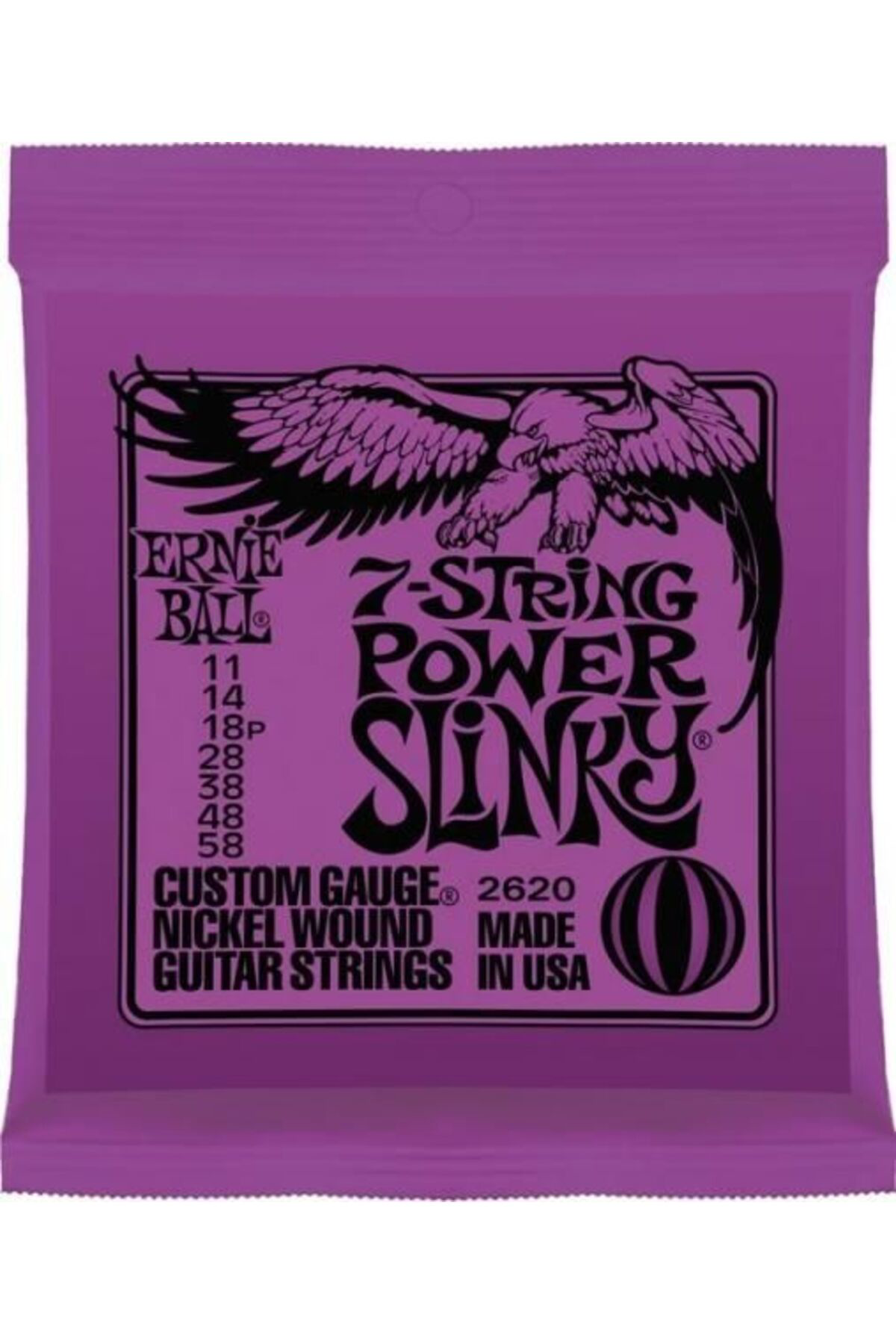 Power Slinky 11-58 7 Telli Nickel Wound Elektro Gitar Teli