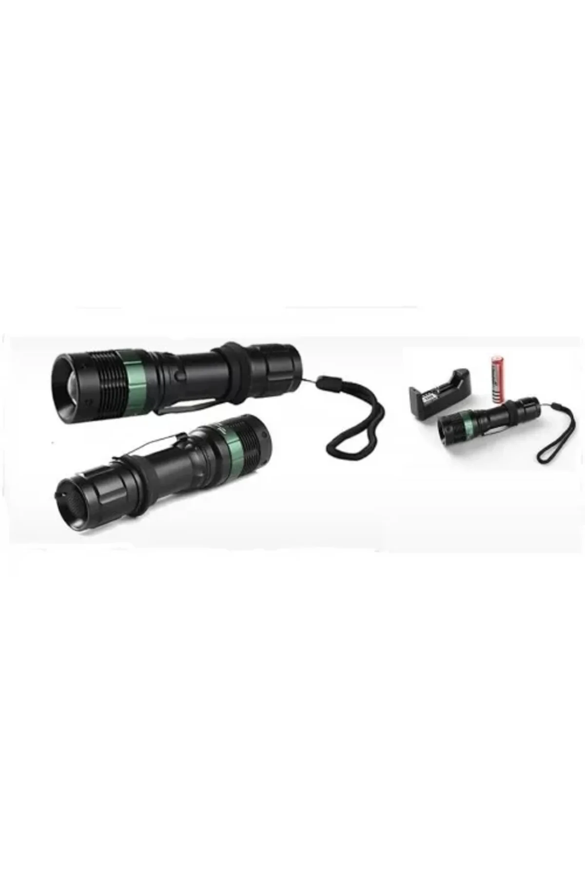 Power Style 500 Lumen 600 Metre Işık Uzantılı Zoomlu Şarjlı El Fe