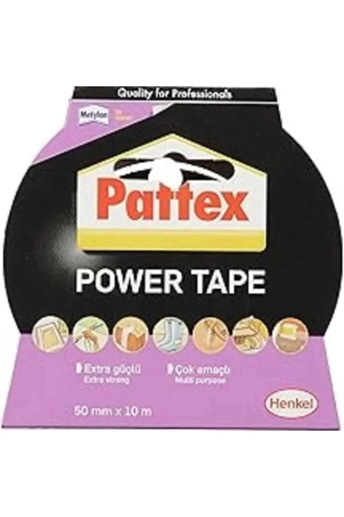 Power Tape Gri Renkli 50mm x 10m
