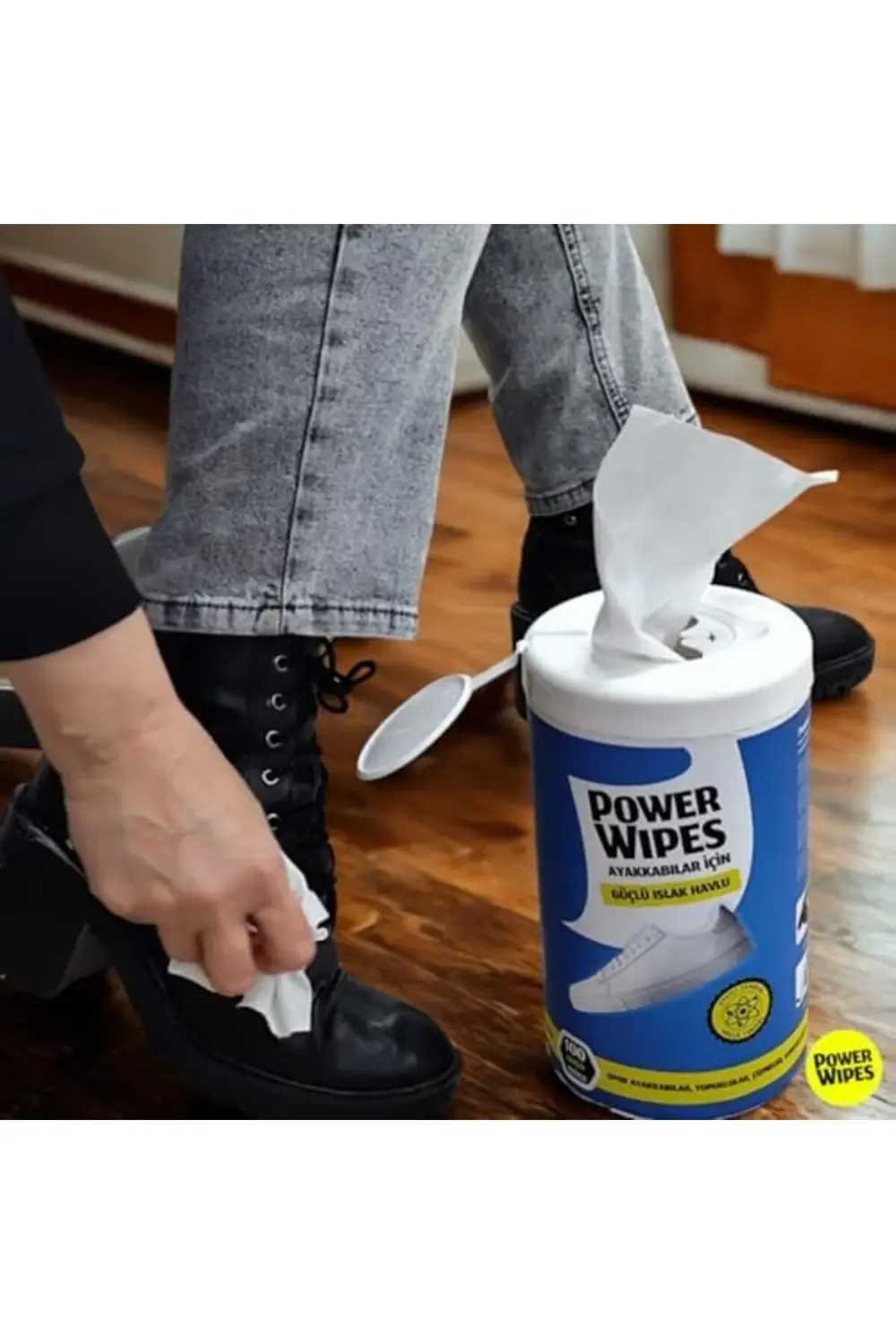 Power Wipes Ayakkabılar İçin Güçlü Islak Havlu 395519