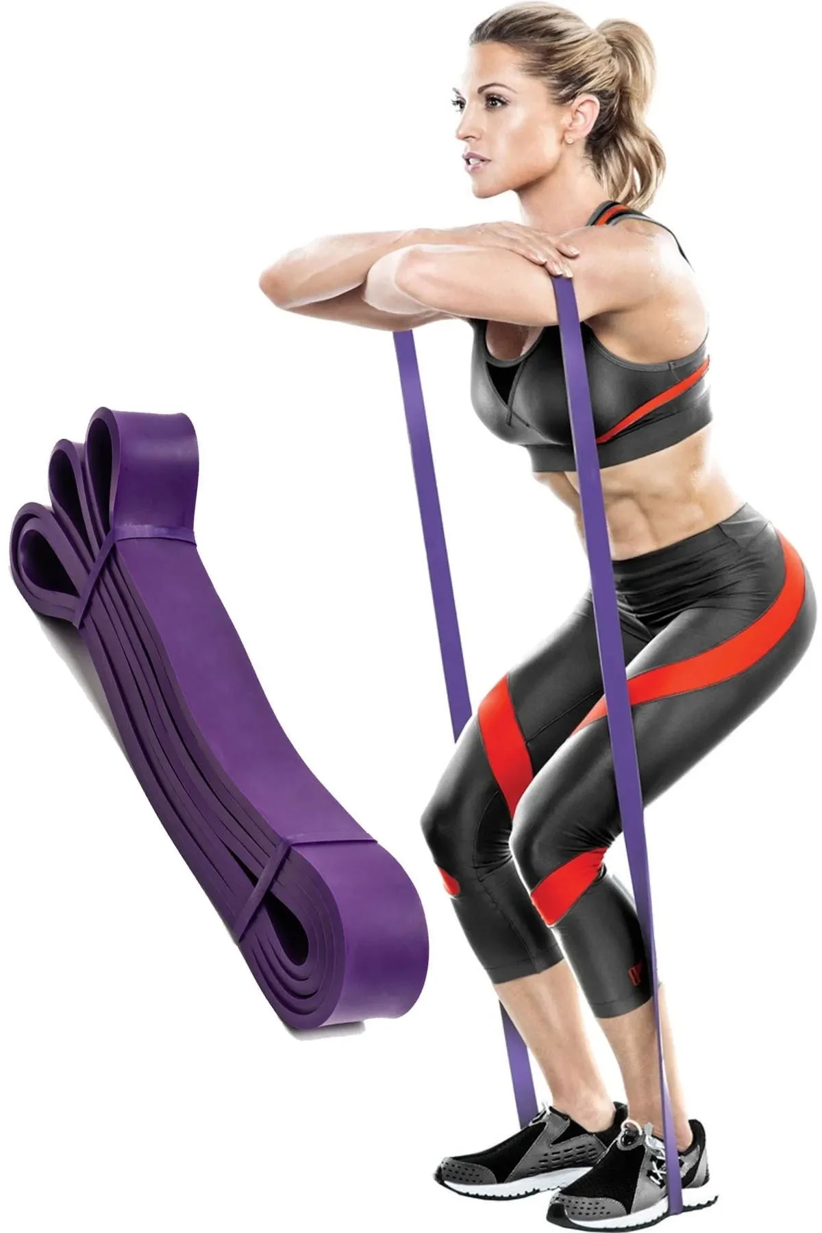 Powerband 4'lü Resistance Güç Bandı Seti Hafif Orta Zor XSert Olm