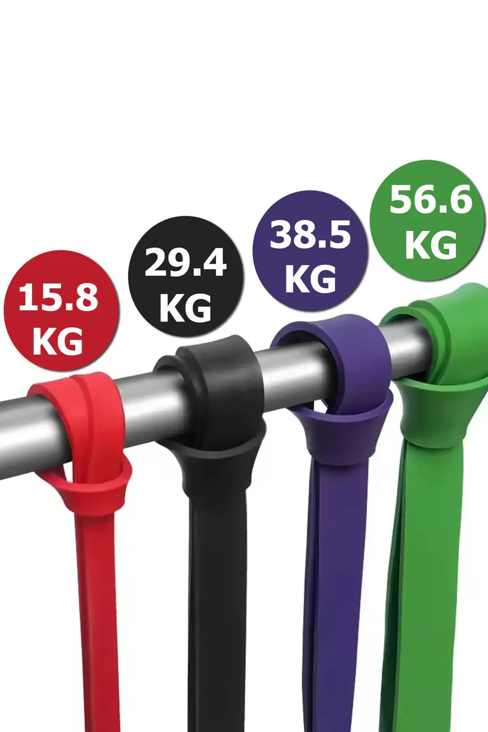 Powerband 4'lü Resistance Güç Bandı Seti Hafif Orta Zor XSert Olm