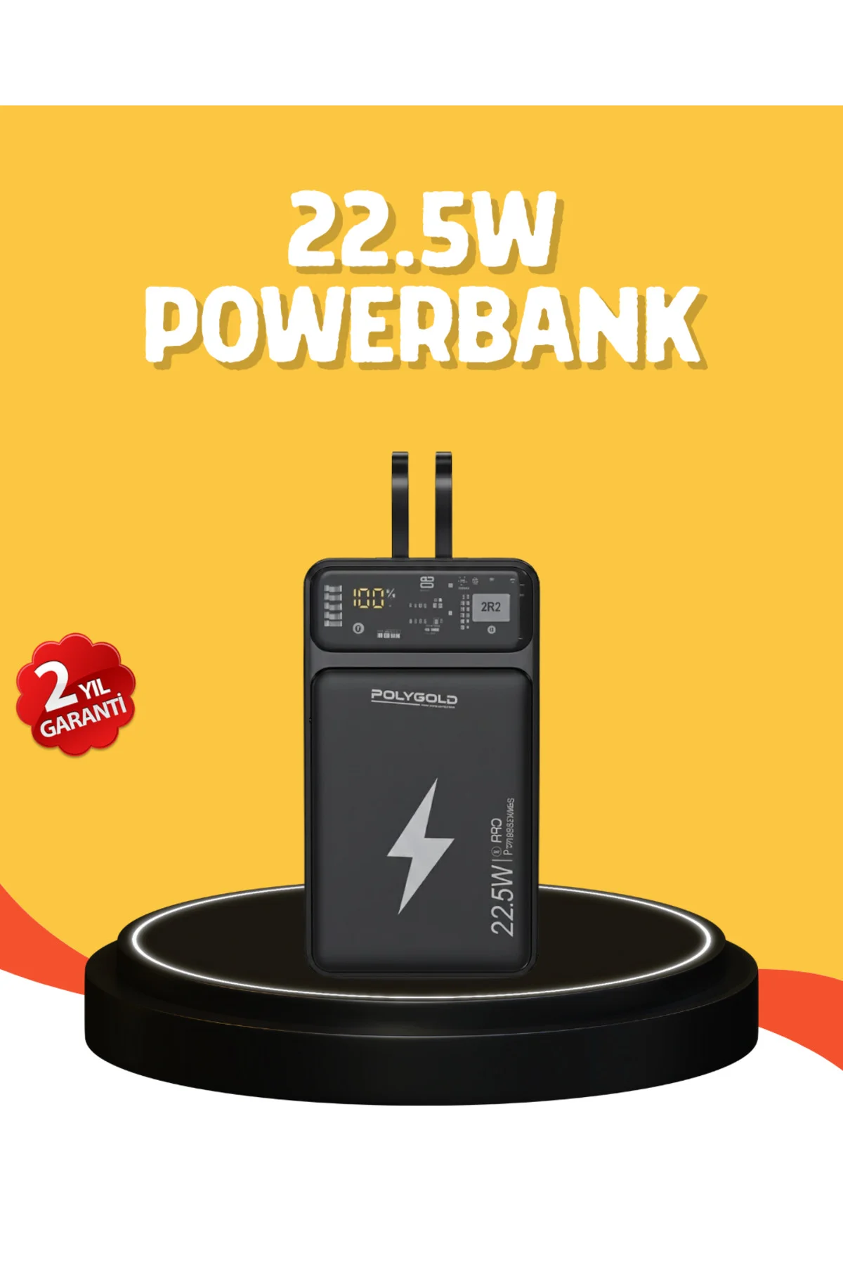Powerbank 10000 mAh Dijital Göstergeli Taşınabilir