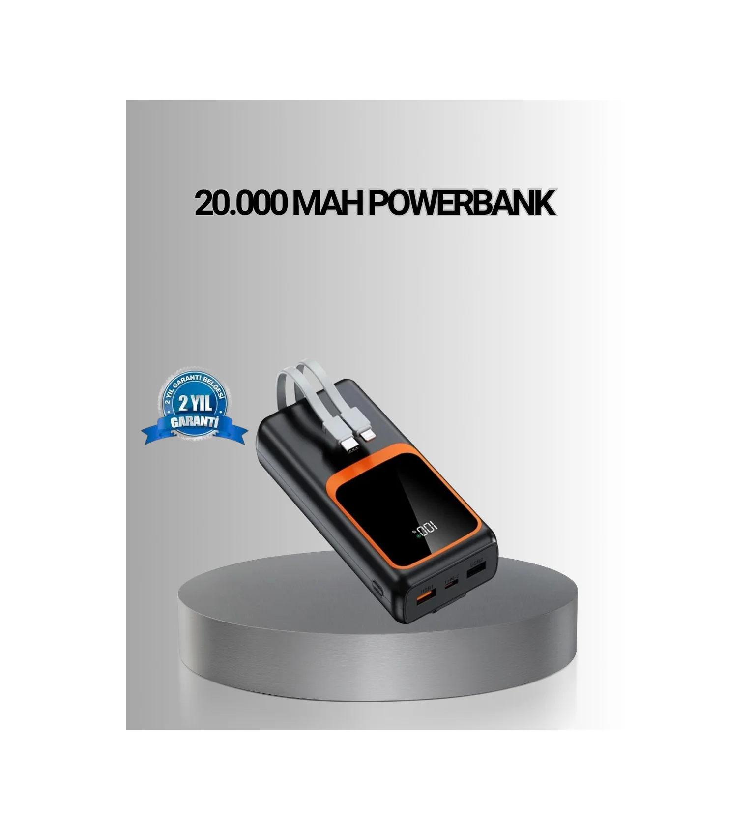 Powerbank 20000 Mah Yüksek Kapasiteli Ve 22.5w Hızlı Şarj Destekli Diğer