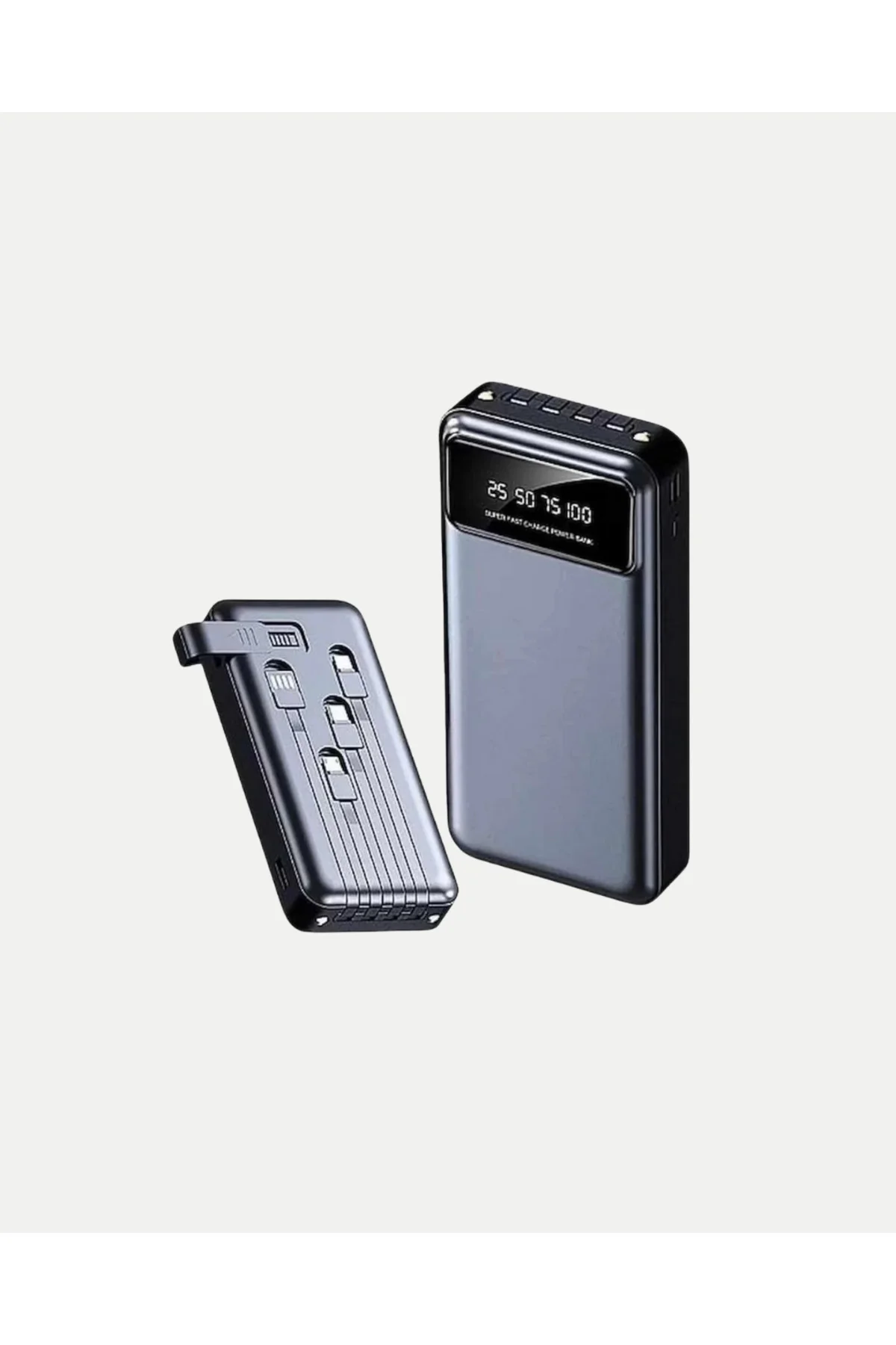Powerbank 20000 Mah Hızlı Şarjlı Led Fenerli Ve 4 Portlu - Görsel 2