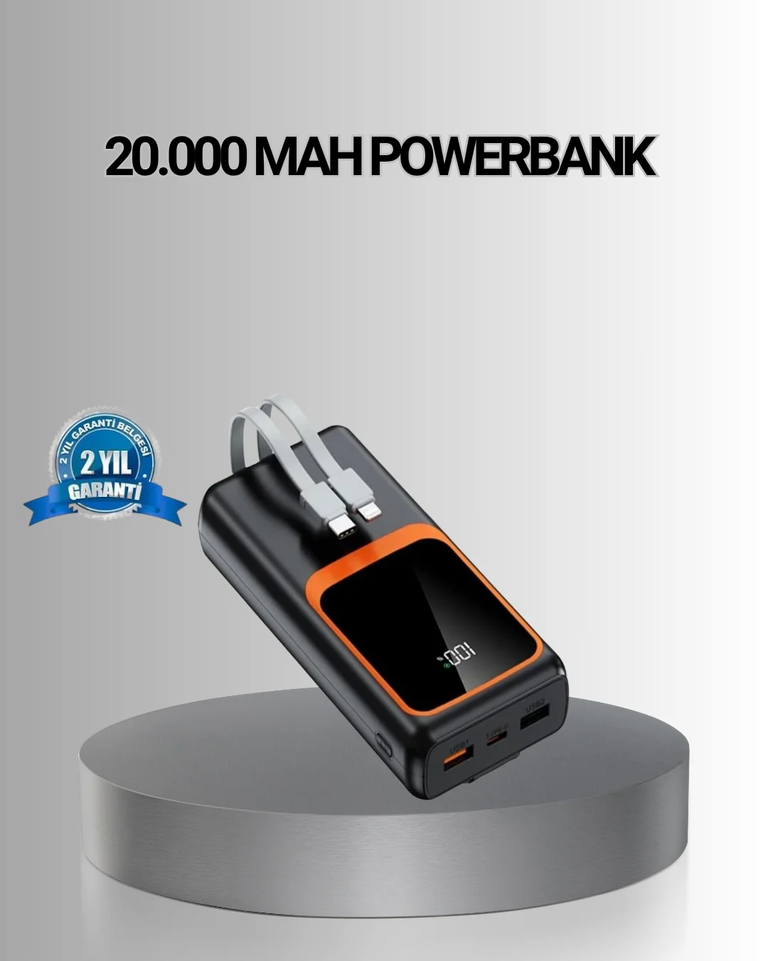 Powerbank 20000 mAh Yüksek Kapasiteli ve 22.5W Hızlı Şarj Destekli Fiyatı, Yorumları ve Özellikleri