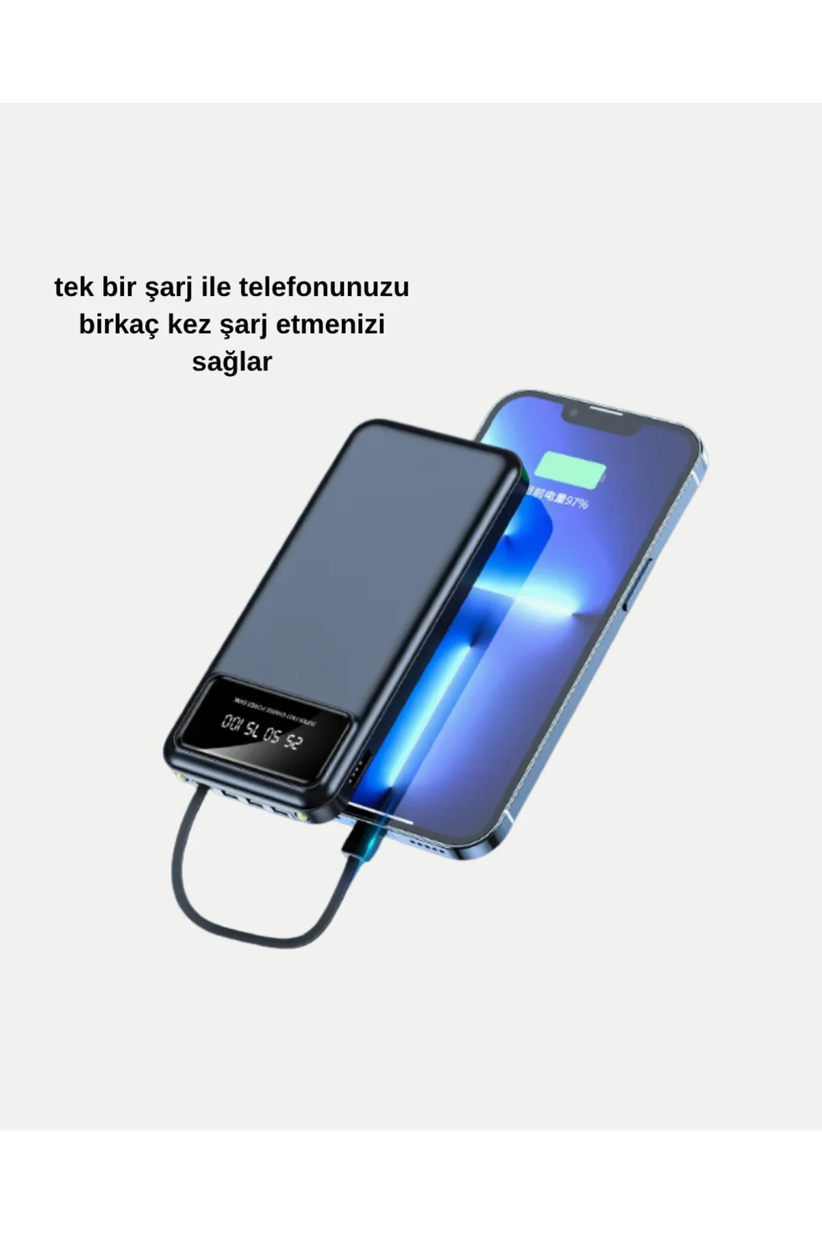 Powerbank 20000 Mah Led Fenerli Ve Çoklu Güvenlik Korumasına Sahip Powerbank 20000 Mah Led Fenerli Ve Çoklu Güvenlik Korumasına Sahip - Görsel 4