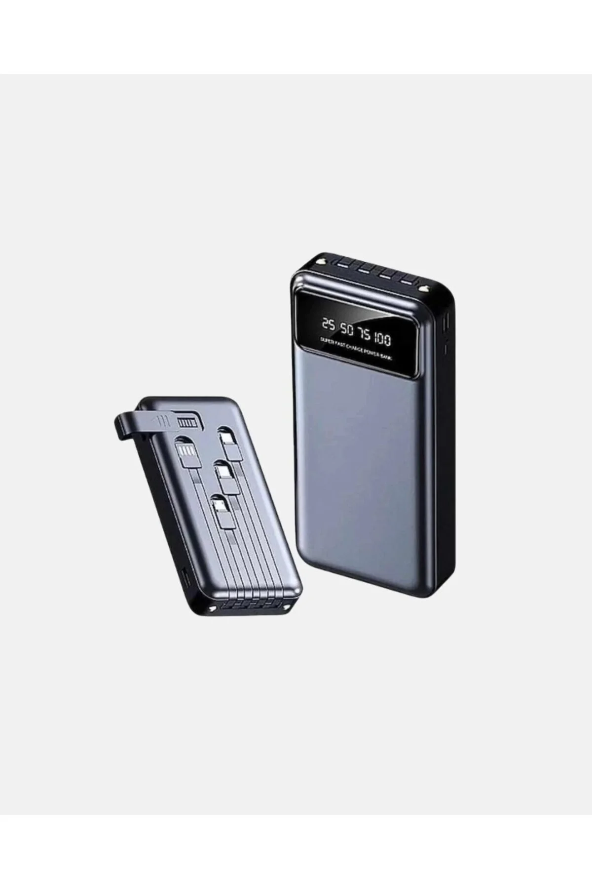 Powerbank 20000 Mah Hızlı Şarjlı Led Fenerli Ve 4 Portlu