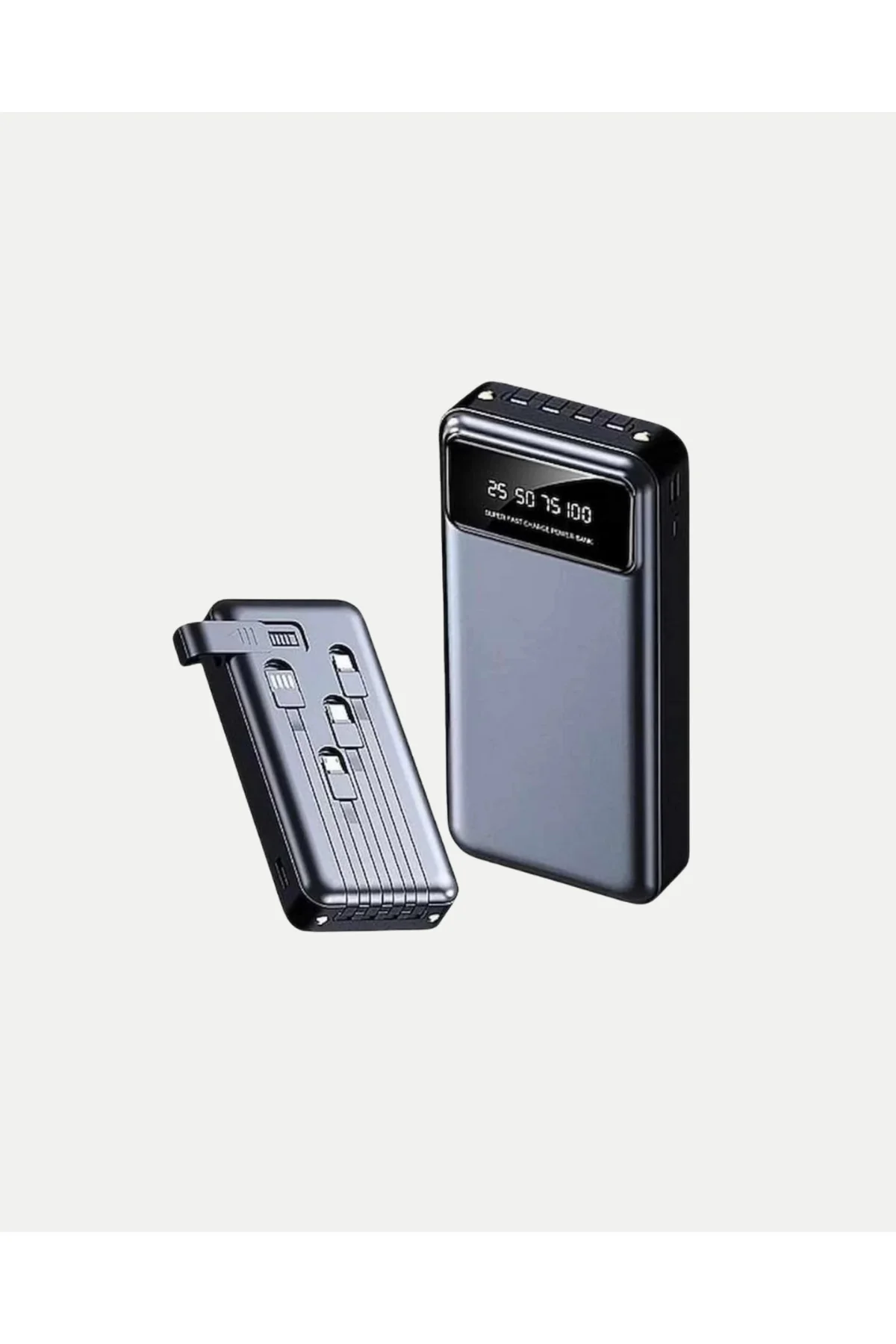 Powerbank 20000 mAh Hızlı Şarjlı LED Fenerli ve 4 Portlu