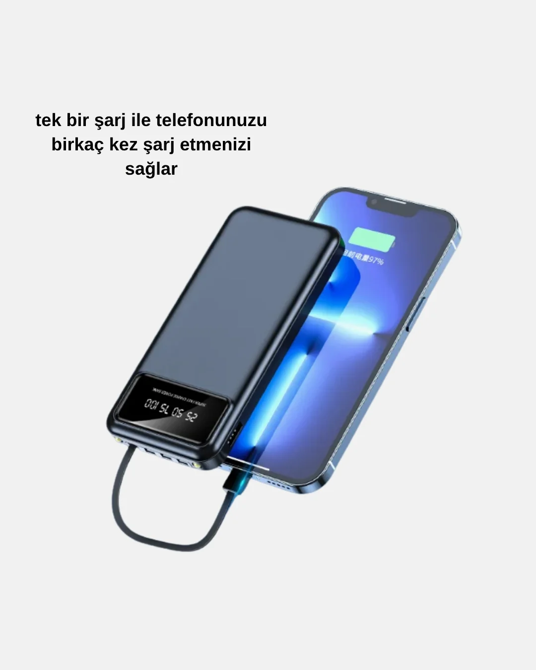Powerbank 20000 mAh LED Fenerli ve Çoklu Güvenlik Korumasına Sahip Fiyatı, Yorumları ve Özellikleri