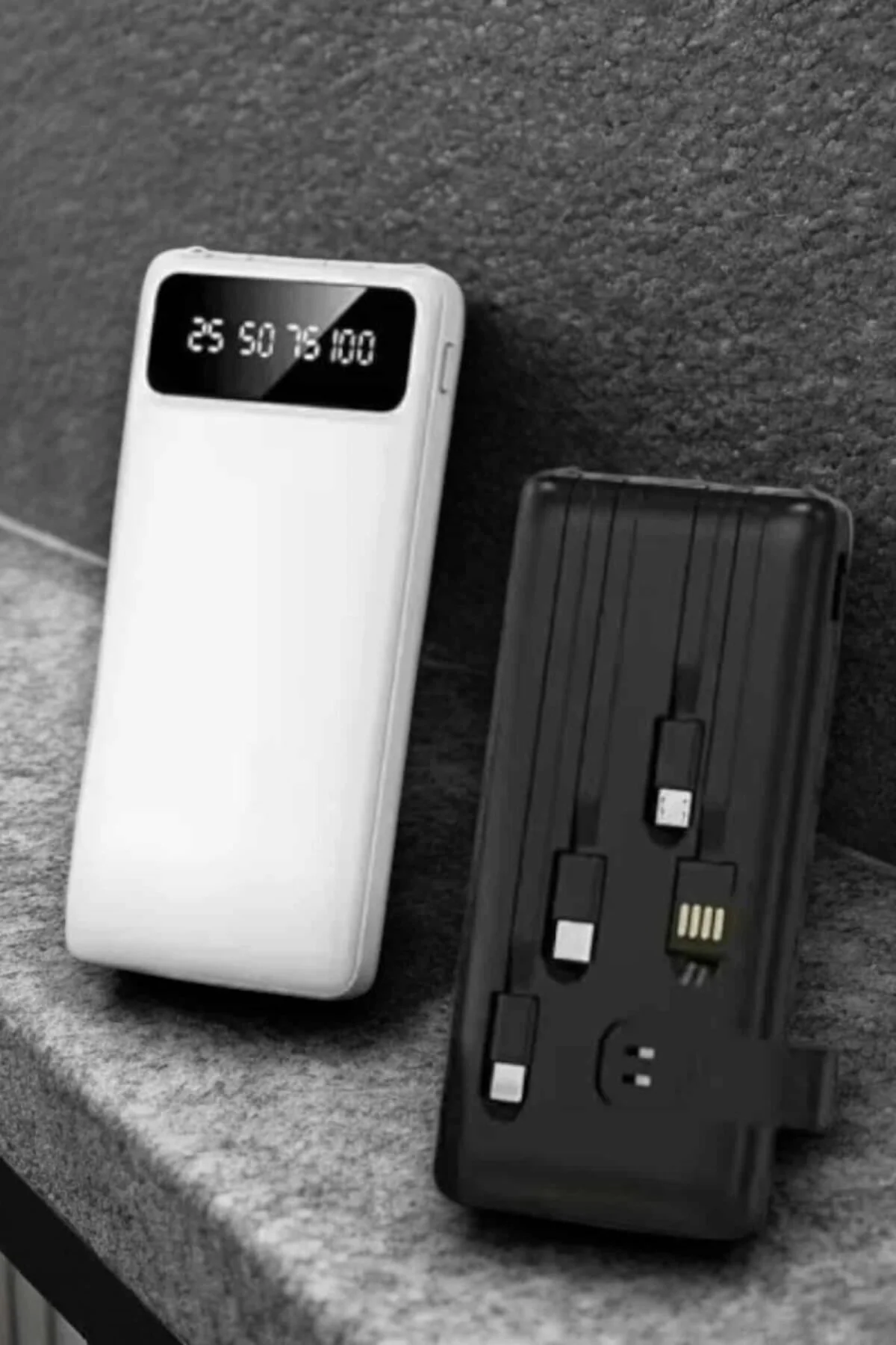 Powerbank 20.000 Mah Lcd Ekran Usb Lightning Type-c Uyumlu İos Ve Android