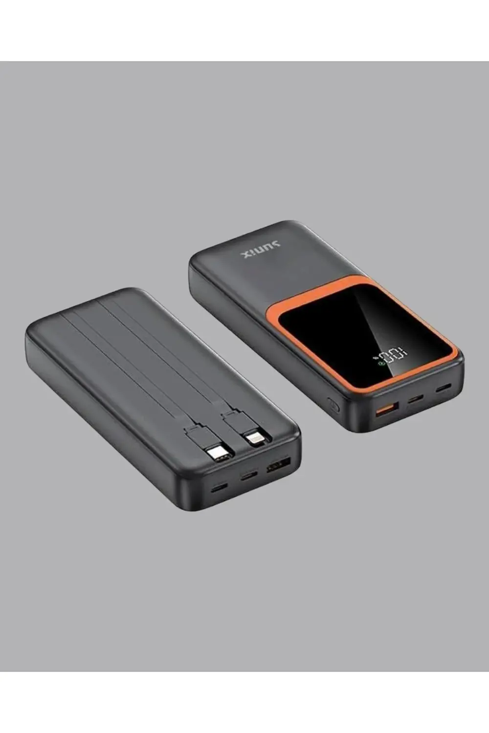 Powerbank 20000 mAh Dijital Ekranlı ve Çok Kablolu Hızlı Şarj Cih