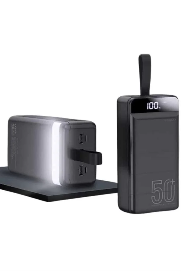 Powerbank 50.000 Mah Dijital Göstergeli Taşınabilir 4 Portlu Hızlı Powerbank