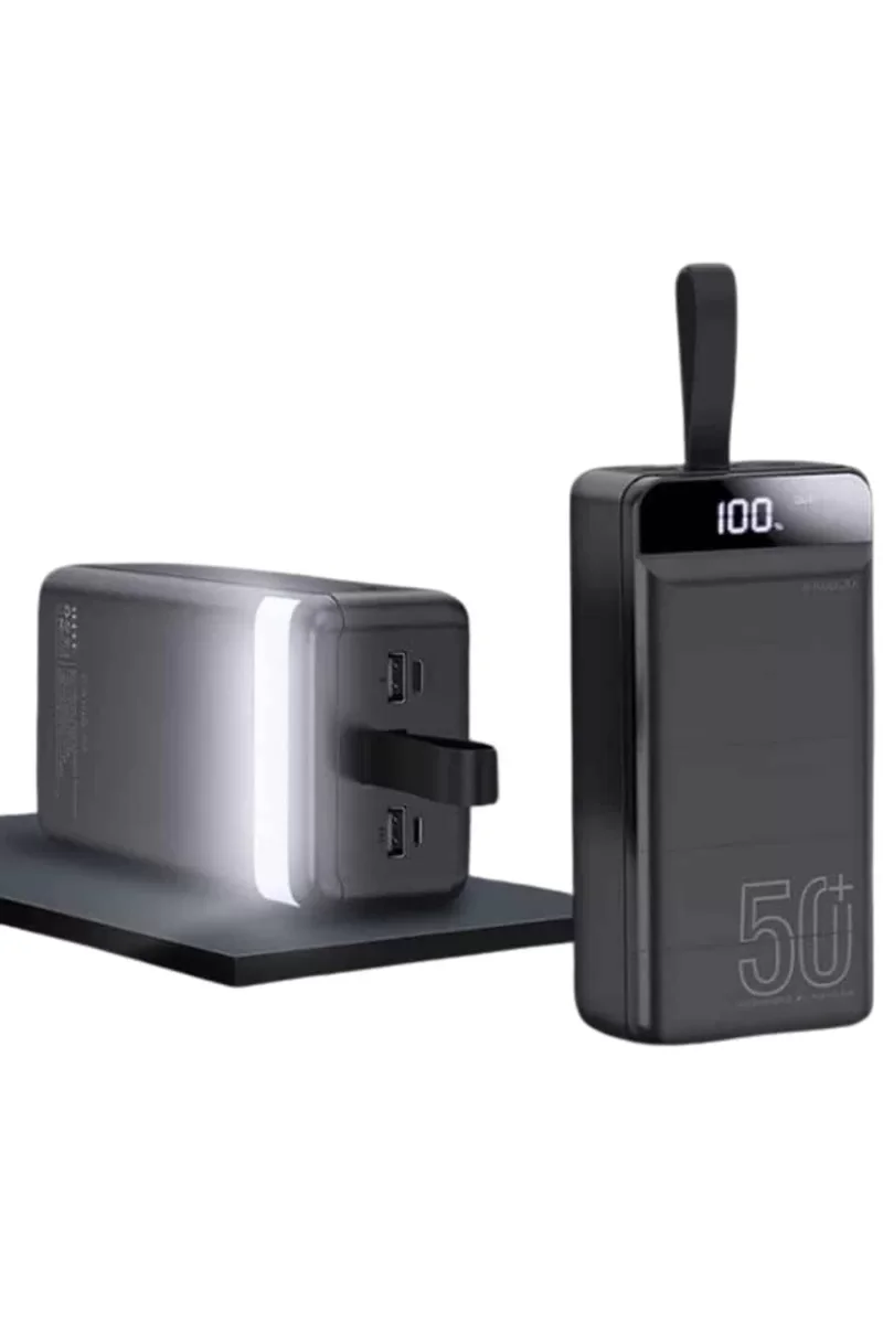 Powerbank 50.000 Mah Dijital Göstergeli Taşınabilir 4 Portlu Hızlı Powerbank Yeni Nesil